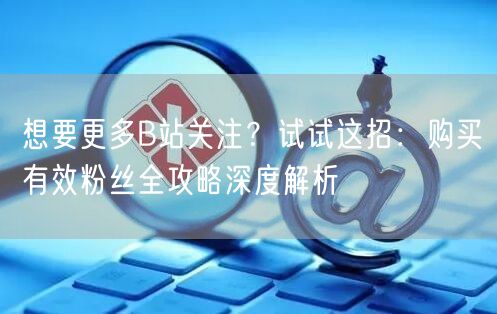 想要更多B站关注？试试这招：购买有效粉丝全攻略深度解析