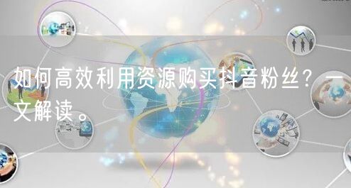 如何高效利用资源购买抖音粉丝？一文解读。