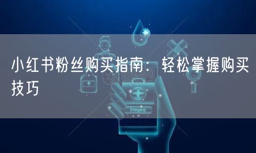 小红书粉丝购买指南：轻松掌握购买技巧