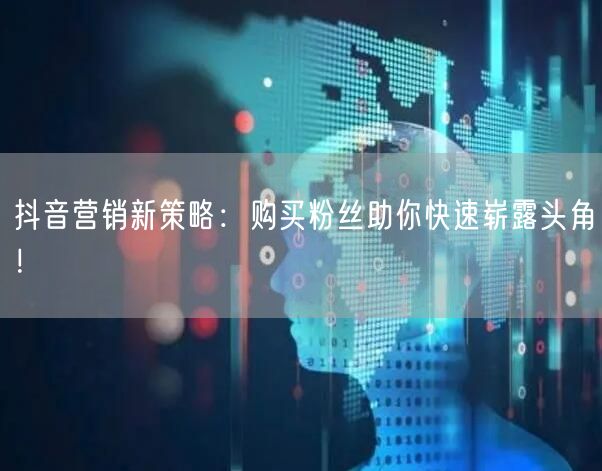 抖音营销新策略：购买粉丝助你快速崭露头角！