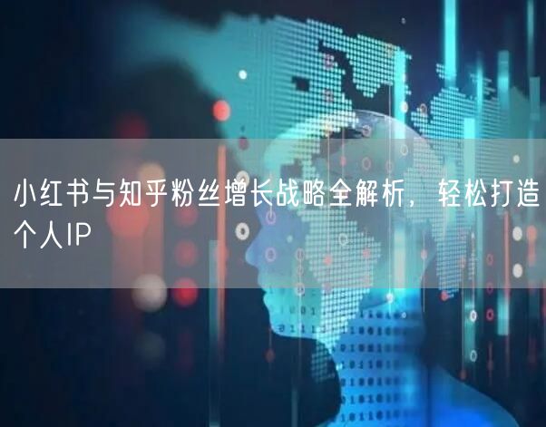 小红书与知乎粉丝增长战略全解析，轻松打造个人IP