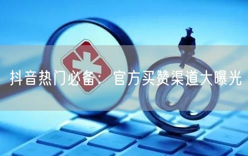 抖音热门必备：官方买赞渠道大曝光
